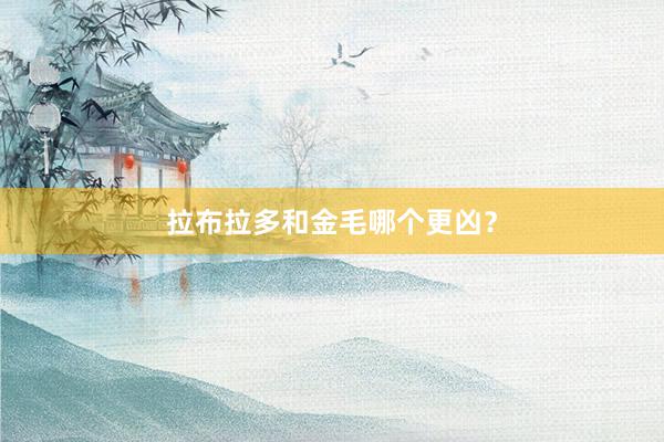 拉布拉多和金毛哪个更凶？